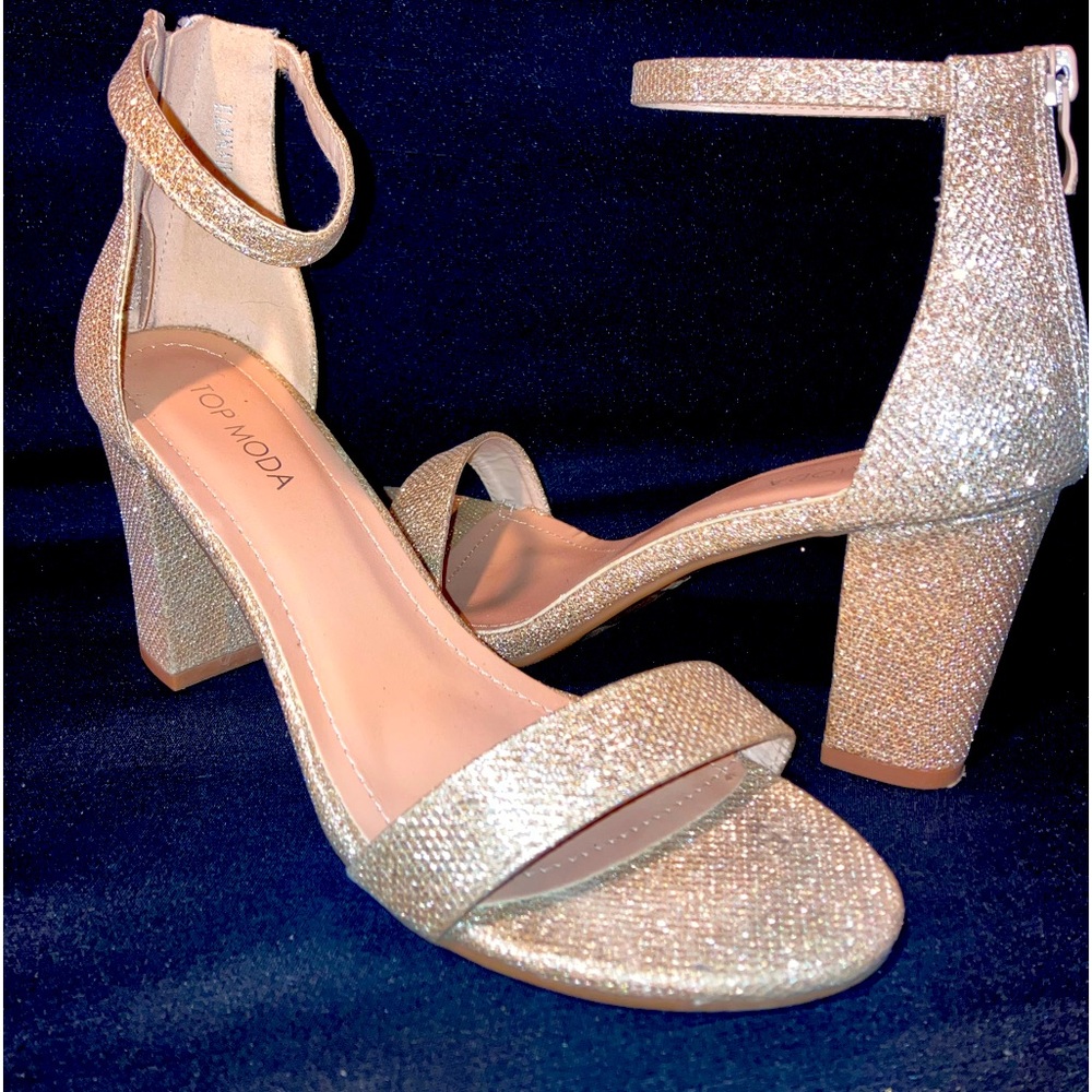 COPY - Champagne Glitter Heels